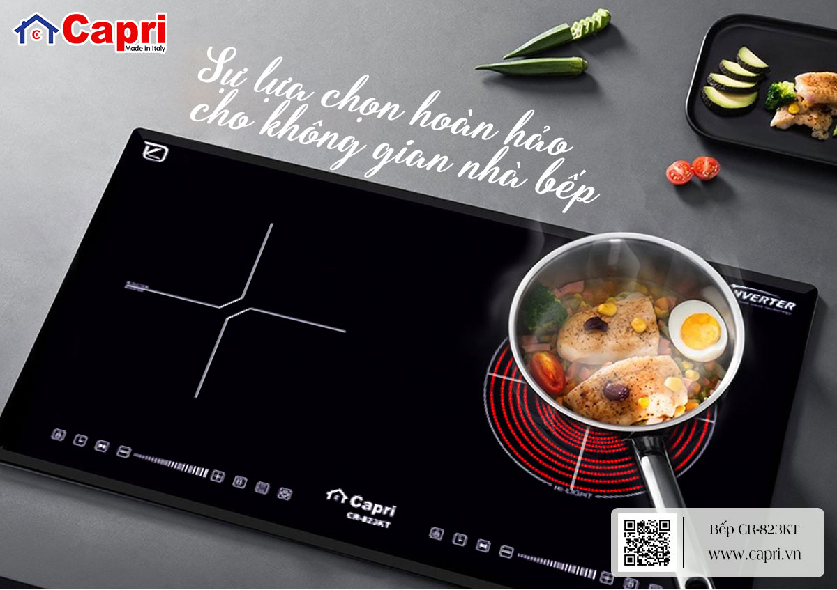 Mặt kính Eurokera dùng cho bếp điên từ Capri